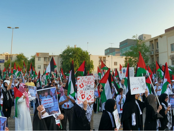 المسيرات المناصرة لفلسطين